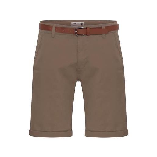 !Solid montijo pantaloncini chino shorts panno corti da uomo con cintura elasticizzato regular- fit, taglia: l, colore: dusty oliv (3784)