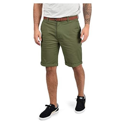 !Solid montijo pantaloncini chino shorts panno corti da uomo con cintura elasticizzato regular- fit, taglia: m, colore: mid grey (2842)
