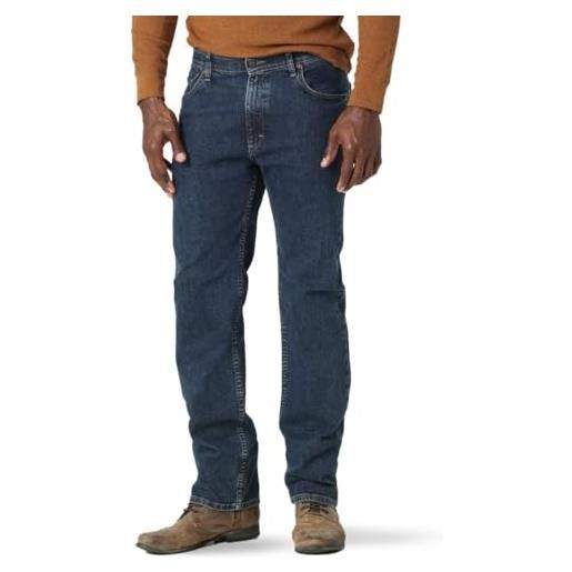 Wrangler Authentics jean classico con vita comoda jeans, oceano blu, 38w / 30l uomo