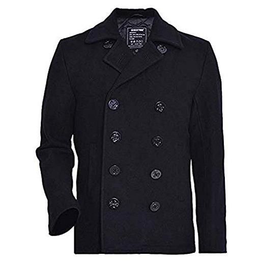 Seibertron cappotto uomo us navy 80% lana nero xxl