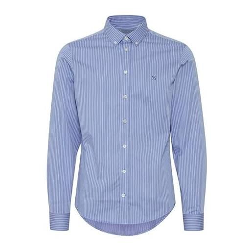 CASUAL FRIDAY cfanton ls bd striped shirt camicia, 174030_silver lake blue, xl uomo