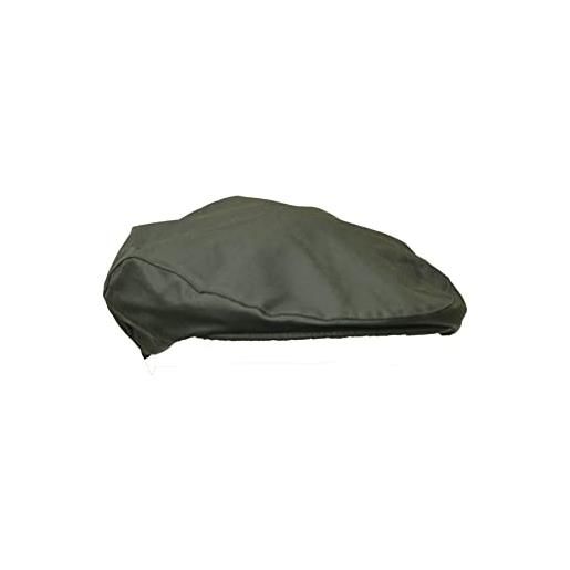 WALKER AND HAWKES - premium olive 100% british millerain cotone cerato belton flat cap unisex, marina militare, s
