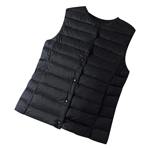 Peuignao gilet piumino donna leggero piumino smanicato donna gilet trapuntato puffer piuma donna giubbotto giubbino giacca giacchetto smanicato donna invernale giacche senza maniche down vest donna amarillo