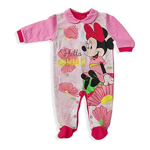 Ellepi SpA tutina disney pagliaccetto neonato minnie mouse in cotone leggero bimba 5504