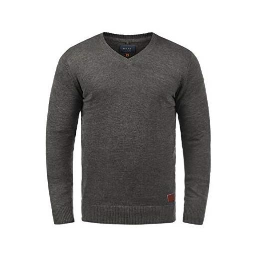 b BLEND blend lasse - maglione da uomo, taglia: m, colore: mocca mix (70816)