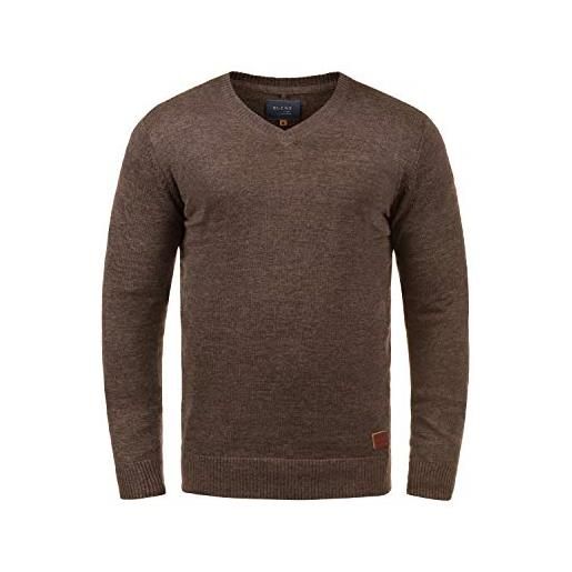 b BLEND blend lasse - maglione da uomo, taglia: xl, colore: mocca mix (70816)