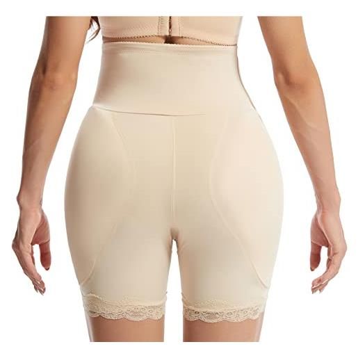 SEAUR mutande contenitive donna senza cuciture mutandine push up glutei slip underpants boxer imbottito rimovibile butt lifter 2xl