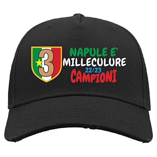 BrolloGroup cappello baseball scudetto napoli campioni d'italia 1987 1990 2023 scegli il modello e il colore preferito ps 41364-n1