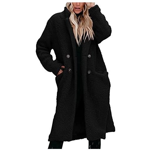 MGSFGlk Cardigan Donna Lungo Leggero Cappotto Donna Elegante Autunno  Inverno Giacca Manica Lunga Lavorato Cardigan Donna Invernale in Maglia  Maglioni