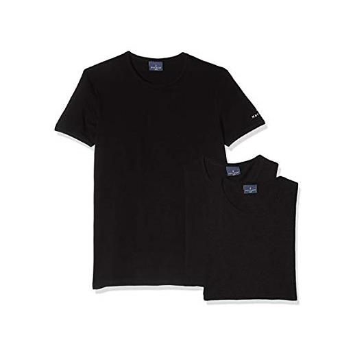 Navigare 6 t-shirt intimo manica corta art 570 cotone elasticizzato 4 5 6 7 (nero - 6)