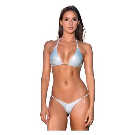 my sexy bikini - costume da bagno perizoma srting bikini - séduction bianco (mutandine: 44/46 | top: 2)