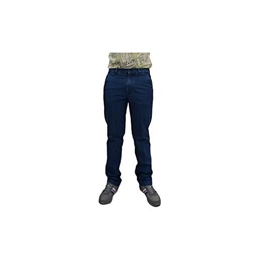 Siry Work sea barrier pantalone jeans uomo cotone elasticizzato leggero art blu ray (56, blu jeans)