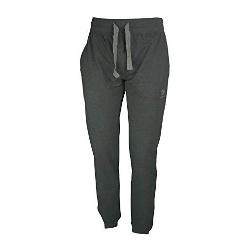 BE BOARD pantalone uomo tuta con polso cotone garzato felpa leggera articolo 9039 conf taglie forti colore grigio scuro (4xl)