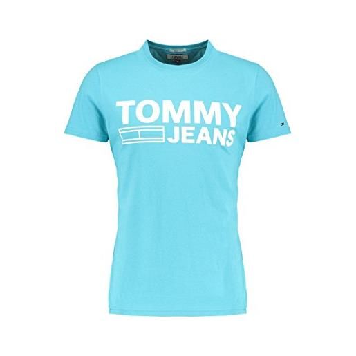 Tommy Jeans maglietta tjm basic cn, maui blue, s