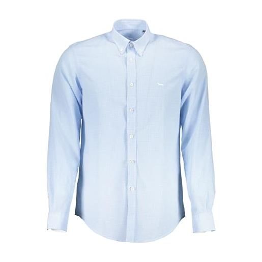 Harmont & Blaine cnf011011470 camicia maniche lunghe uomo blu 801 2xl