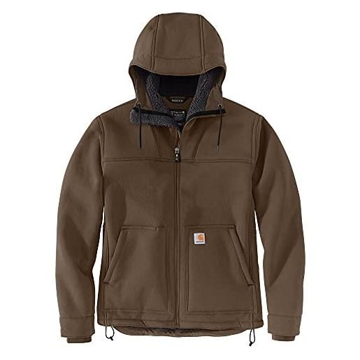 Carhartt super dux relaxed fit sherpa lined active jac bonded chore coat, marrone, xxl uomo