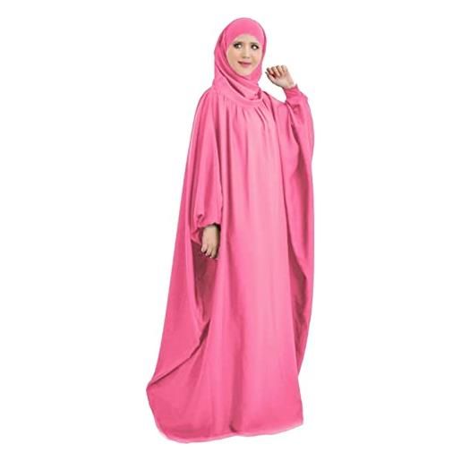 MANYMANY abito da preghiera per donna abito da preghiera islamico musulmano di un pezzo abito hijab abaya a copertura totale