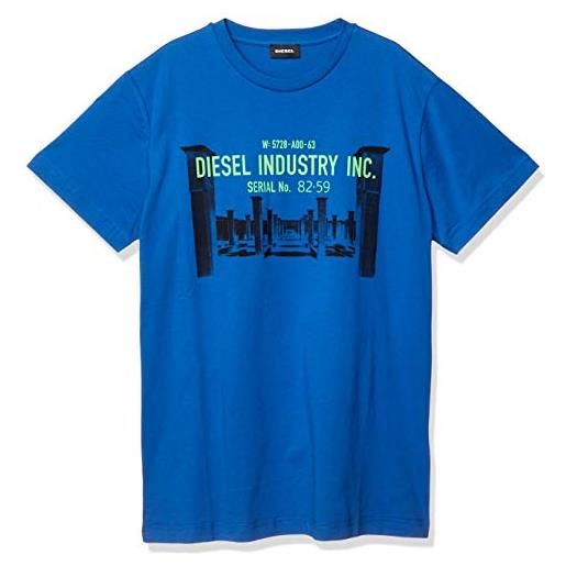 Diesel t-shirt uomo mod. T-diego-s13 0091a 8ii royal l