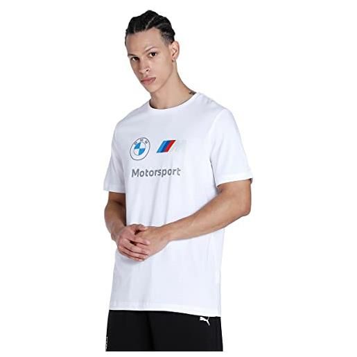 PUMA t-shirt con logo bmw m motorsport ess da uomo l white
