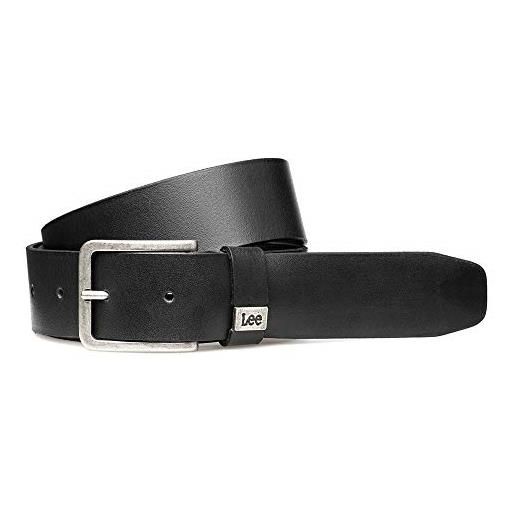 Lee small logo belt, cintura uomo, nero (black 01), 90 cm