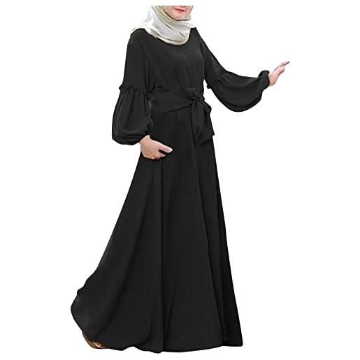 Dasongff arabo musulmano dubai abito di preghiera abbigliamento islamico abiti semplici taglia unica grande formato vestito per le donne arabo musulmano vestito per le donne