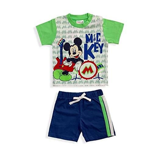 Ellepi SpA completo disney mickey mouse in cotone estivo t-shirt neonato bambino 5511