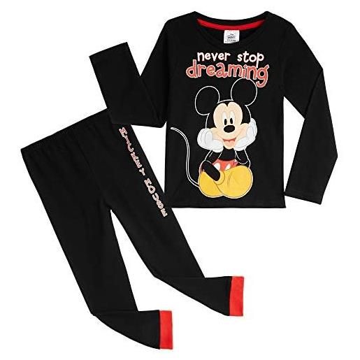 Disney pigiama bambino lungo in cotone, pigiami mickey mouse a maniche lunghe 12 mesi - 6 anni (2-3 anni)