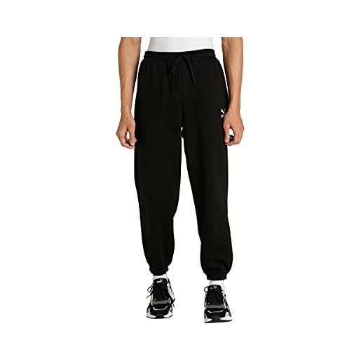 PUMA classic small logo sweatpants fl pantaloni della tuta, nero, xl uomo