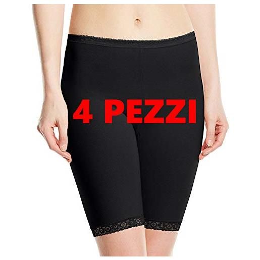 Sloggi 4 mutanda donna long alta gambaletto cotone