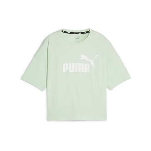 PUMA t-shirt corta con logo essentials donna m rose dust pink