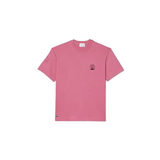 Lacoste-men s tee-shirt-th8047-00, rosa, xl
