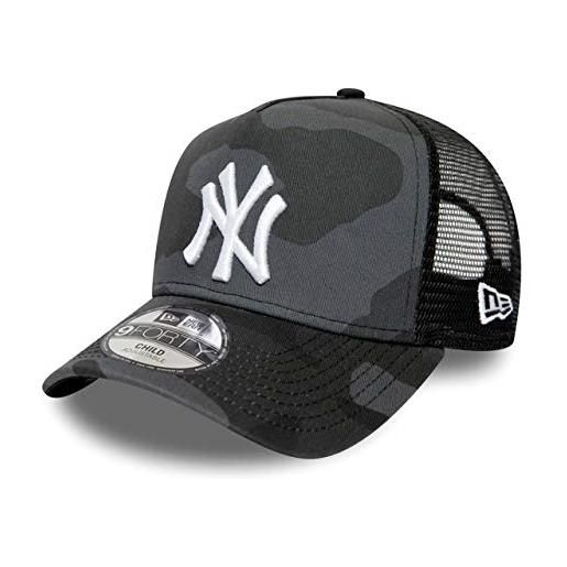 New Era 9forty ny yankees - cappellino da camionista per bambini, colore: mimetico scuro