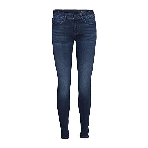 Noisy May nmlucy nw skinny jeans az115db bg noos pantaloni, blu scuro, 29/30 donna