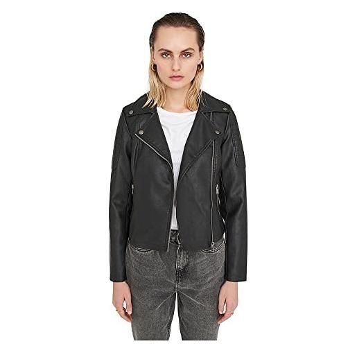 Noisy May nmrebel pu jacket donna giacca in similpelle nero xxl 100% poliestere