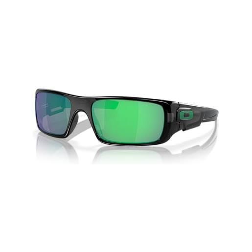 Oakley - occhiali da sole crankshaft rettangolari, uomo, brown smoke/tungten iridium polarized