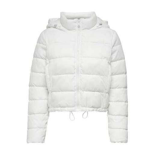 Only puffer jacket hodded puffer jacket bright white l bright white l