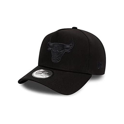 New Era chicago bulls all black a frame - cappellino snapback, nero, taglia unica