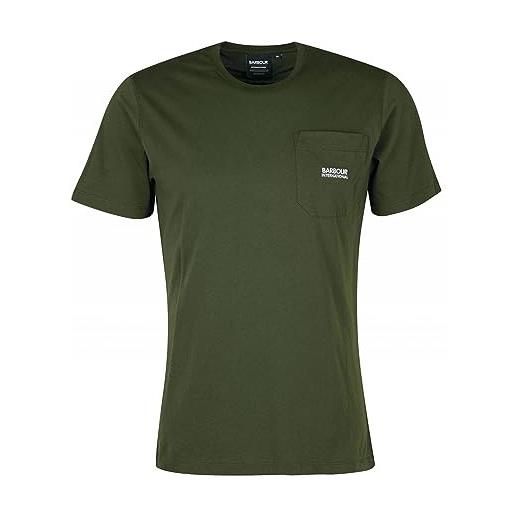 Barbour t-shirt verde da uomo mts1053-gn91