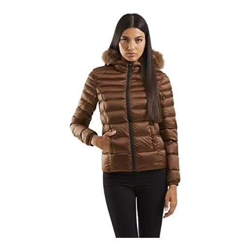 RefrigiWear giacca mead fur donna imbottitura ad iniezione diretta in 100% piuma 90-10 colore nero - misura 50 (xl)