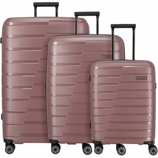 Travelite set di valigie air base 4 roll 3 pz. Porpora