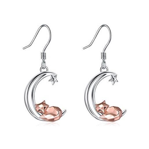 Orecchini A Forma Di Volpe – Gioielli Artistici In Argento O Acciaio, Dono Originale Per Donne E Ragazze - 2