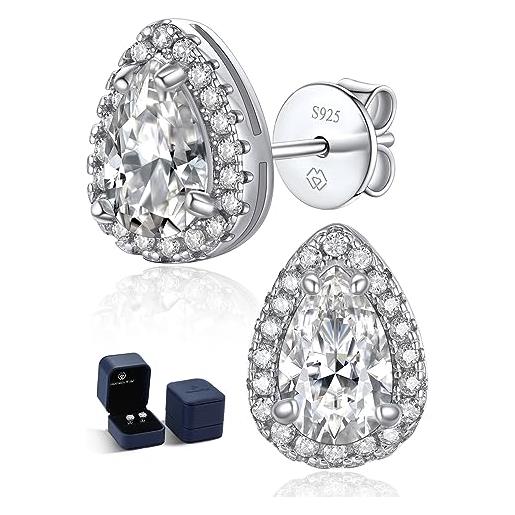 GULICX Orecchini a perno in argento Sterling per donne e ragazze