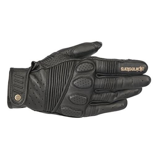 Alpinestars guanti da moto crazy eight gloves black black, nero/nero, m
