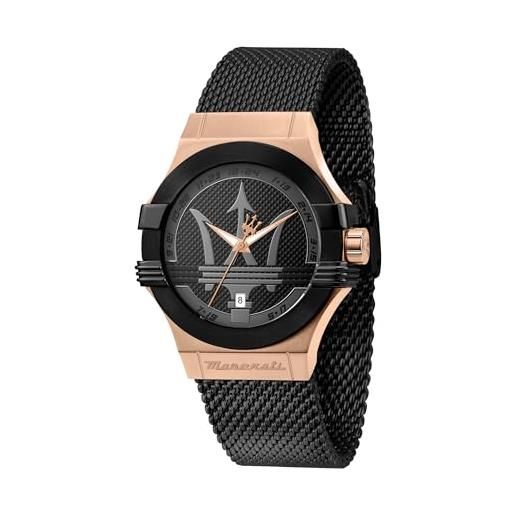 Maserati Aqua Edition Orologio Uomo R8853144001 – 44mm, Quarzo, Impermeabile 10 ATM, Nero