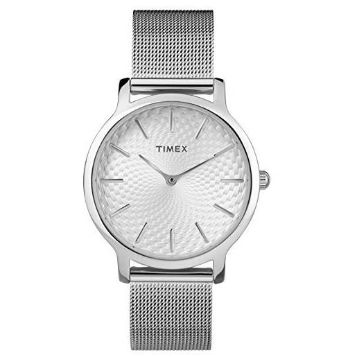 Timex orologio analogico-digitale quarzo donna con cinturino in acciaio inox tw2r36200