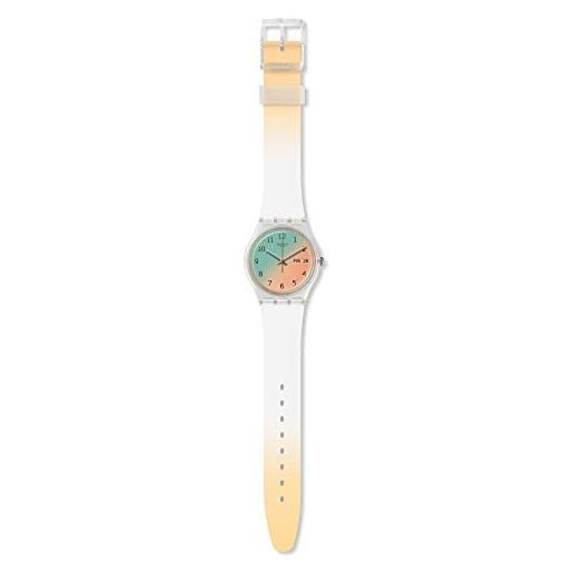 Swatch orologio analogico quarzo svizzero donna con cinturino in silicone ge720