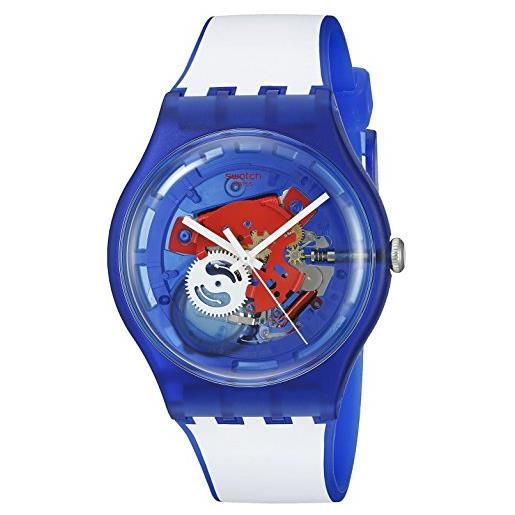 Swatch orologio al quarzo unisex clownfish blue 41 mm