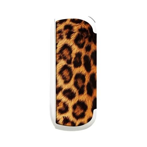 Adesiva cover skin Adesiva in resina compatibile con iqos 3 e 3 duo, design: leopardato, leopardo, giallo, effetto leopardato