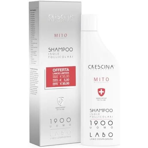 Amicafarmacia crescina shampoo isole follicolari mito 1900 uomo 150ml