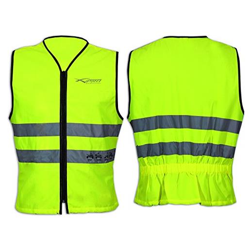 A-Pro - gilet catarifrangente da moto, bicicletta, scooter, quad, taglia m